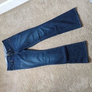 Boot cut indigo denim jeans by Gap. Size 27/4